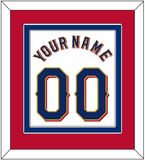 Texas Name & Number - Home White - Double Mat 4