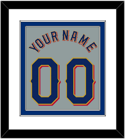 Texas Name & Number - Road Gray - Signature Tier 1