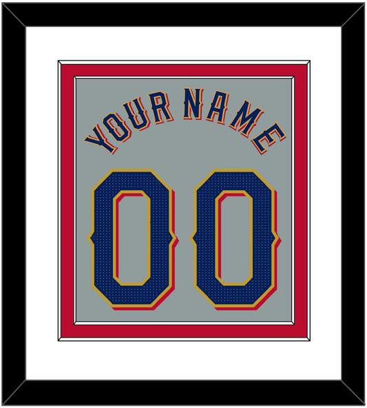 Texas Name & Number - Road Gray - Signature Tier 2