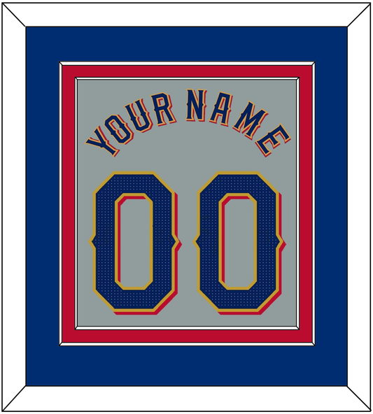 Texas Name & Number - Road Gray - Signature Tier 3