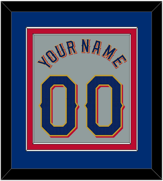 Texas Name & Number - Road Gray - Signature Tier 3