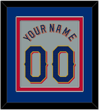 Texas Name & Number - Road Gray - Double Mat 3