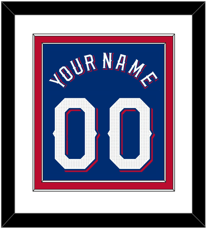 Texas Name & Number - Alternate Blue - Signature Tier 1