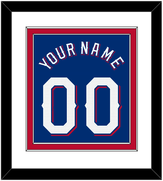 Texas Name & Number - Alternate Blue - Signature Tier 1