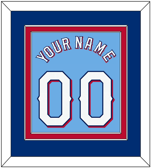 Texas Name & Number - Alternate Powder Blue - Signature Tier 3