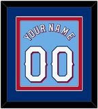 Texas Name & Number - Alternate Powder Blue - Double Mat 3