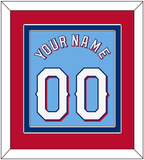 Texas Name & Number - Alternate Powder Blue - Double Mat 4