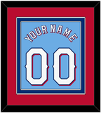 Texas Name & Number - Alternate Powder Blue - Double Mat 4