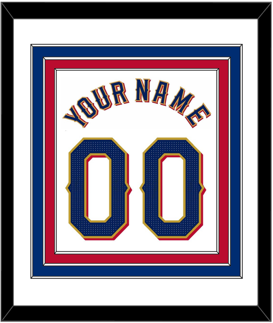 Texas Name & Number - Home White - Premier Tier 1