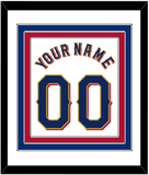 Texas Name & Number - Home White - Triple Mat 1