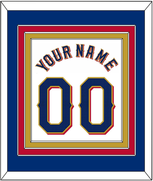 Texas Name & Number - Home White - Premier Tier 2