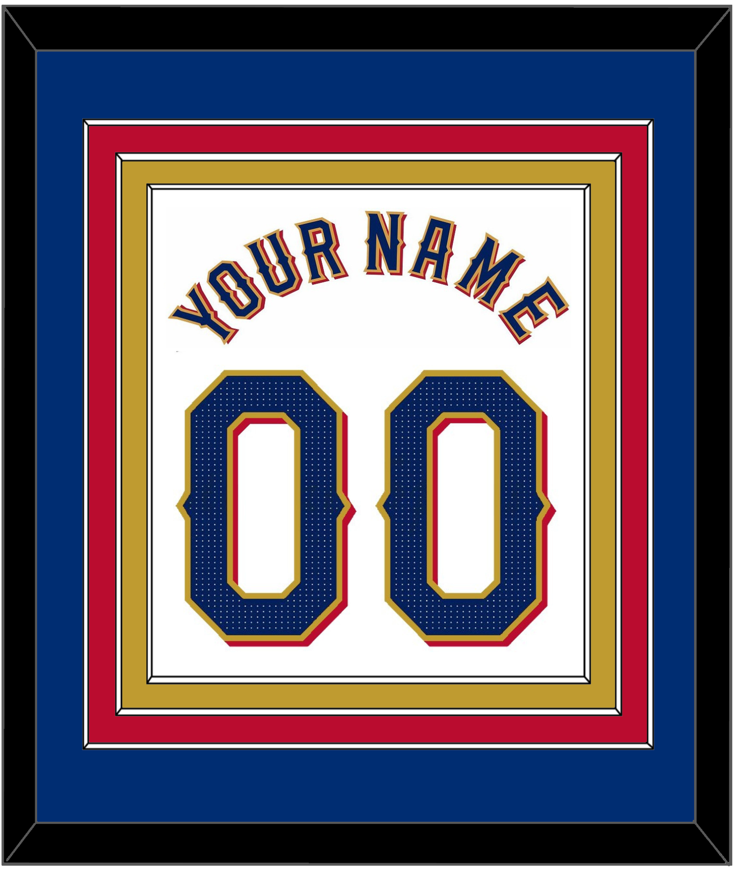 Texas Name & Number - Home White - Premier Tier 2