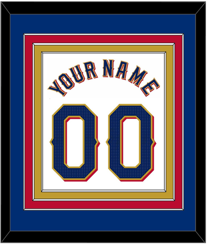 Texas Name & Number - Home White - Premier Tier 2