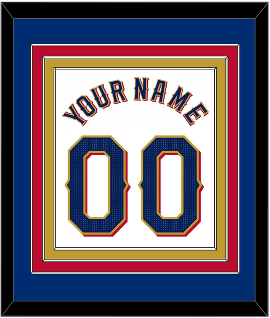 Texas Name & Number - Home White - Premier Tier 2