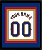 Texas Name & Number - Home White - Triple Mat 2