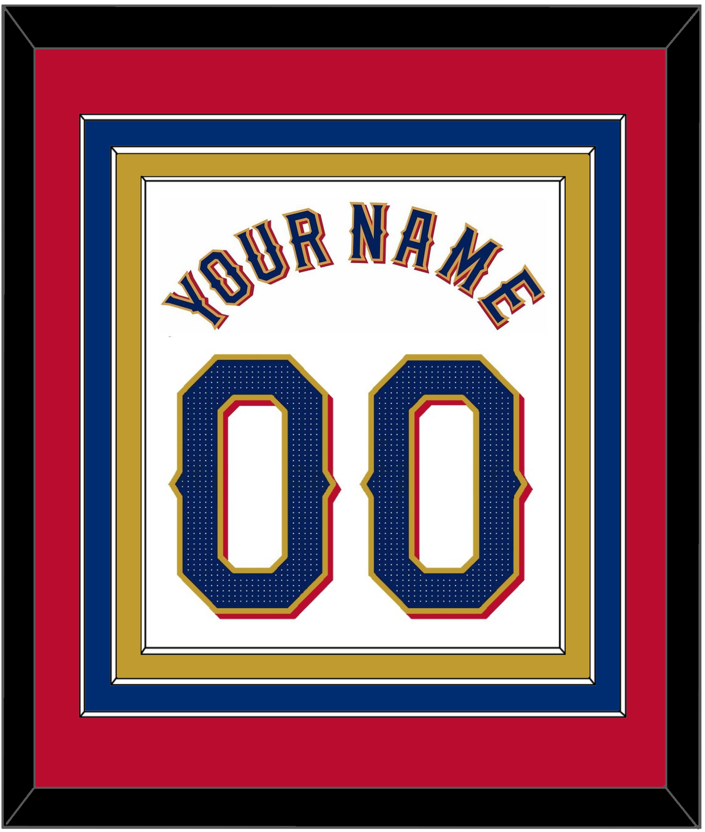 Texas Name & Number - Home White - Premier Tier 3