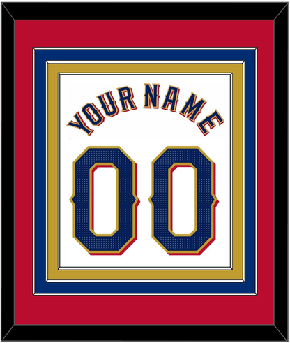 Texas Name & Number - Home White - Premier Tier 3