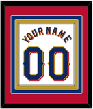Texas Name & Number - Home White - Triple Mat 3