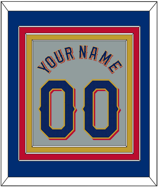 Texas Name & Number - Road Gray - Premier Tier 2