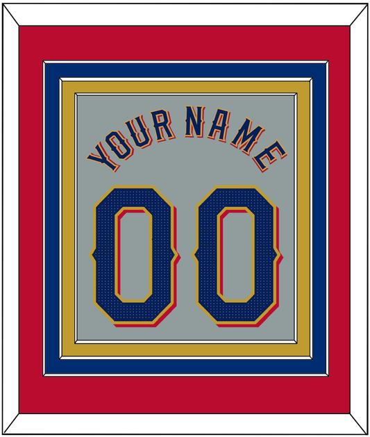 Texas Name & Number - Road Gray - Premier Tier 3