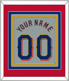 Texas Name & Number - Road Gray - Triple Mat 3