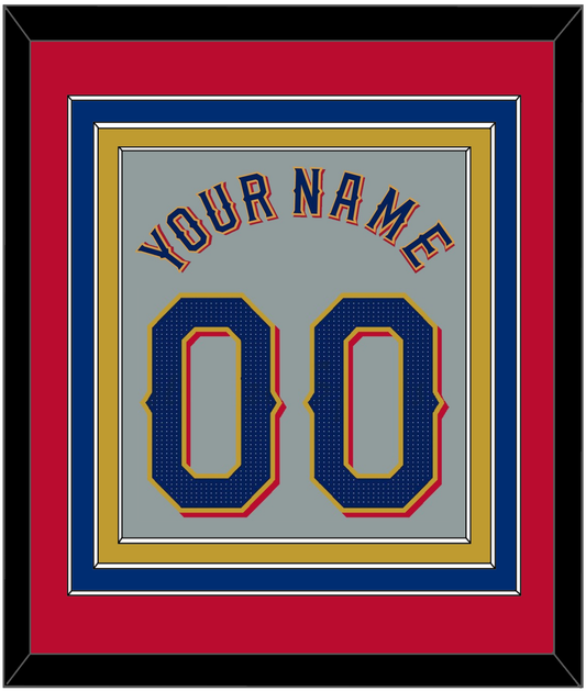 Texas Name & Number - Road Gray - Premier Tier 3