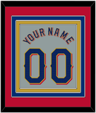 Texas Name & Number - Road Gray - Triple Mat 3