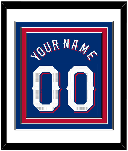 Texas Name & Number - Alternate Blue - Premier Tier 1