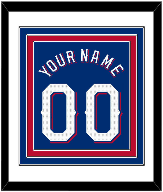 Texas Name & Number - Alternate Blue - Premier Tier 1