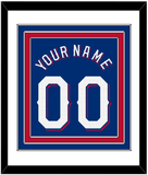 Texas Name & Number - Alternate Blue - Triple Mat 1