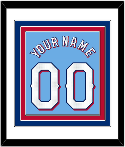 Texas Name & Number - Alternate Powder Blue - Premier Tier 1