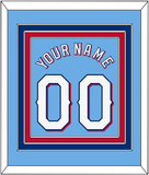 Texas Name & Number - Alternate Powder Blue - Triple Mat 2