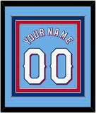Texas Name & Number - Alternate Powder Blue - Triple Mat 2