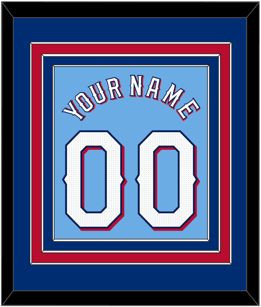Texas Name & Number - Alternate Powder Blue - Premier Tier 3