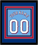 Texas Name & Number - Alternate Powder Blue - Triple Mat 3