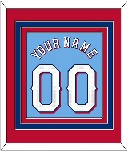 Texas Name & Number - Alternate Powder Blue - Premier Tier 4