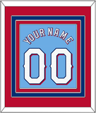 Texas Name & Number - Alternate Powder Blue - Triple Mat 4