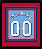 Texas Name & Number - Alternate Powder Blue - Triple Mat 4