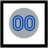 Toronto Number - Road Gray (1989-1996) - Single Mat 1