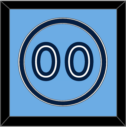 Toronto Number - Alternate Light Blue - Signature Tier 2