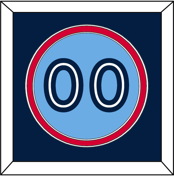 Toronto Number - Alternate Light Blue - Double Mat 3