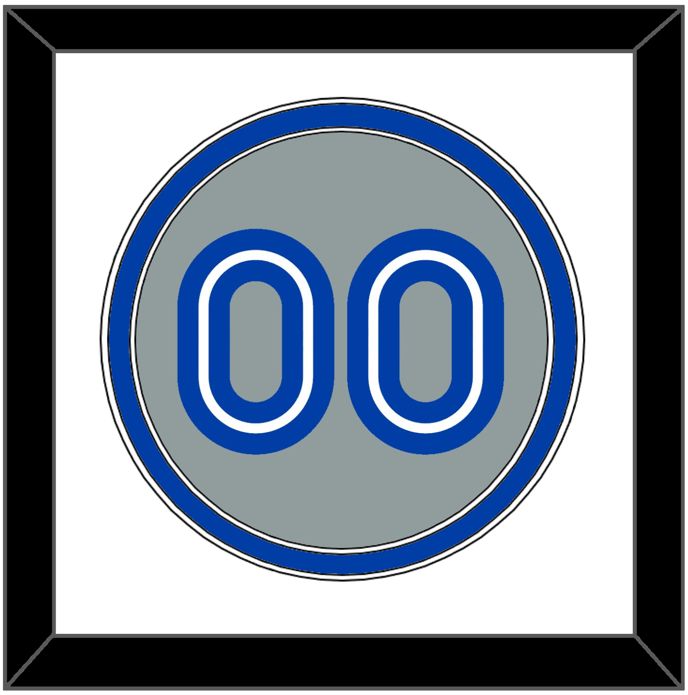 Toronto Number - Road Gray (1989-1996) - Signature Tier 1