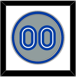 Toronto Number - Road Gray (1989-1996) - Double Mat 1