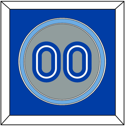 Toronto Number - Road Gray (1989-1996) - Signature Tier 2