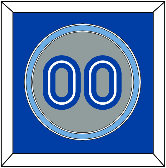 Toronto Number - Road Gray (1989-1996) - Signature Tier 2