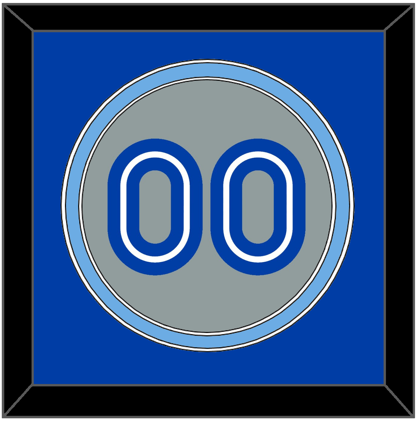 Toronto Number - Road Gray (1989-1996) - Signature Tier 2