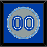 Toronto Number - Road Gray (1989-1996) - Double Mat 2