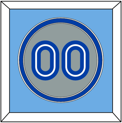 Toronto Number - Road Gray (1989-1996) - Signature Tier 3