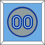 Toronto Number - Road Gray (1989-1996) - Double Mat 3