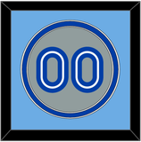 Toronto Number - Road Gray (1989-1996) - Double Mat 3